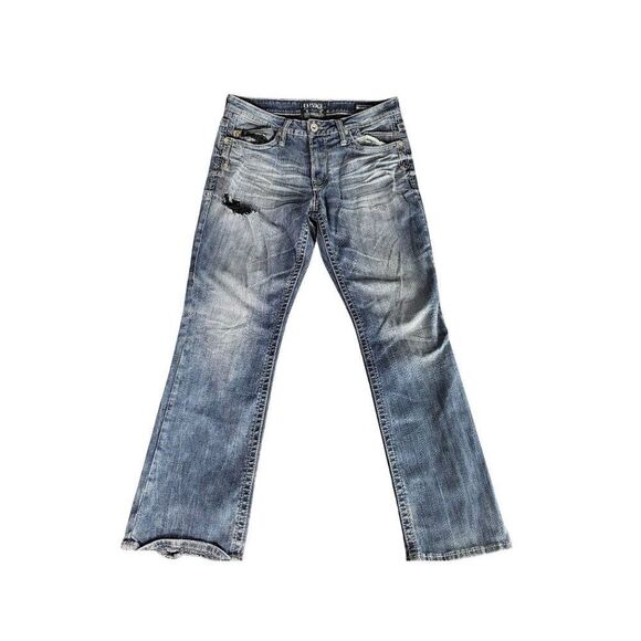 Salvage Mayhem Buckle Jeans Men Sz 33R Straight SLVG 23-460 Denim Cowboy Western - Picture 1 of 9